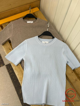 Футболка женская однотонная