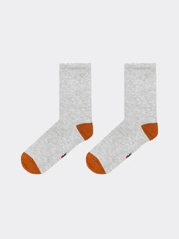 Цена за 5 пар! Детские носки в светло-сером цвете - Mark formelle фото 3