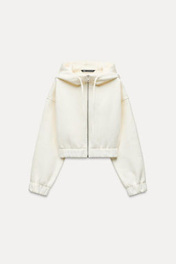 HOODED CLOTH JACKET - Zara фото 6