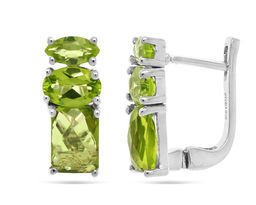 Серьги из серебра перидот, Симфония