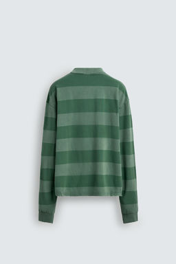 WASHED STRIPED PIQU_ POLO SHIRT - Zara фото 14