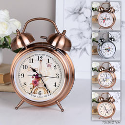 Будильник 13,5х6,5х20 см / 672-1 /уп 40/