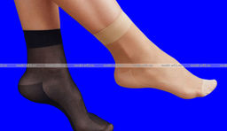 Цена за 10 пар. Casandhud носки капрон женские бежевые с пяткой