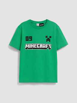 Minecraft Bask?l? Erkek ?ocuk ?ortlu Pijama Tak?m?