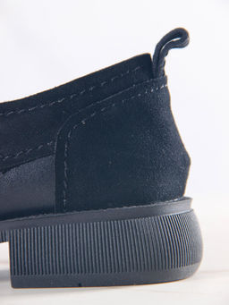 Полуботинки туфли 205.патрицияbl. черный черная замша