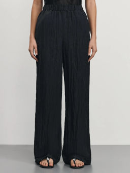 Широкие брюки из жатой ткани / Zarina  фото 2