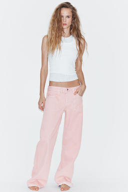 JEANS TRF REVERSIBLE TIRO MEDIO / Rosa - Zara фото 3