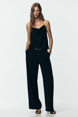 WIDE-LEG TROUSERS WITH CHAIN