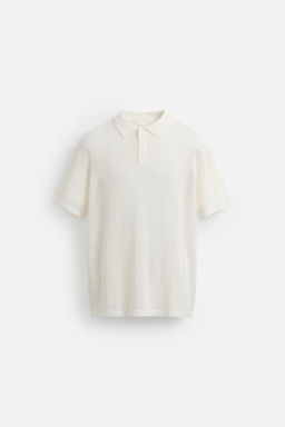 OPENWORK TEXTURED POLO SHIRT - Zara фото 8