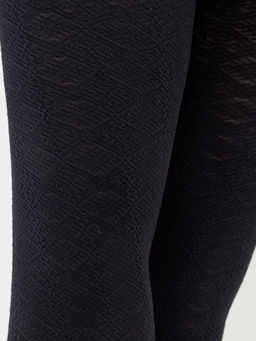 Цена за 3 пары! Детские однотонные ажурные колготки черного цвета - Mark formelle фото 3