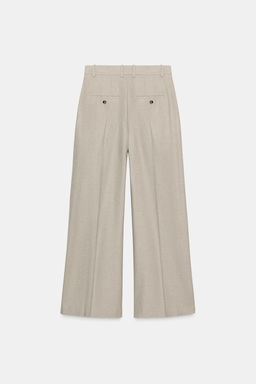 ZW COLLECTION WOOL BLEND DARTS TROUSERS - Zara фото 5