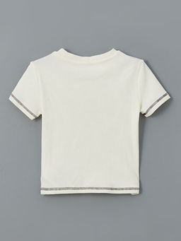 Bisiklet Yaka K?z ?ocuk Ti??rt