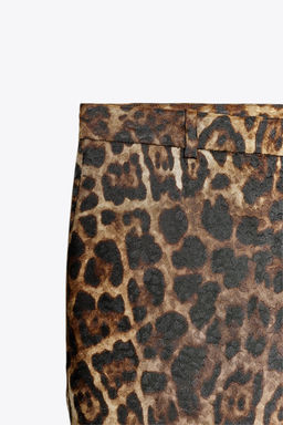 ANIMAL PRINT JACQUARD TROUSERS ZW COLLECTION - Zara фото 3