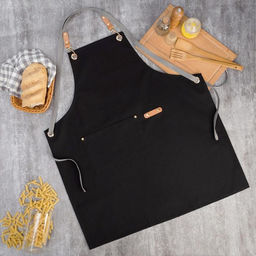 Фартук Этель Стильцв.черный 70 х 78см, 100% хлопок