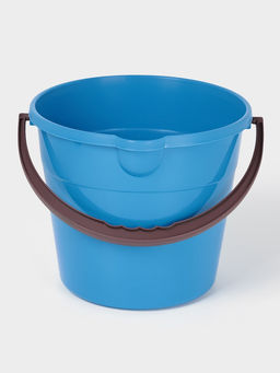 Ведро хозяйственное со сливом, 10 л, d=28 см, h=24 см, пластик, голубое