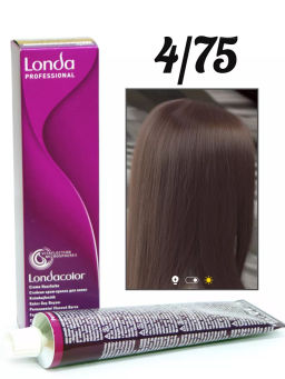 Стойкая краска 4/75 шатен коричнево-красный LondaColor