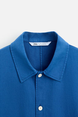 BOXY FIT PAMUKLU KETEN GOMLEK - Zara фото 4