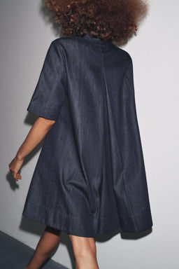 ZW COLLECTION DENIM MINI DRESS - Zara фото 3