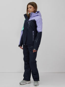 Горнолыжный костюм женский зимний фиолетового цвета 02818F - Mtforce фото 2