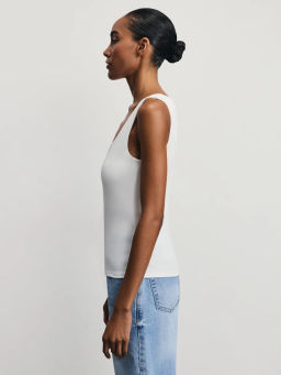 Базовый топ с широкими бретелями / Zarina  фото 4