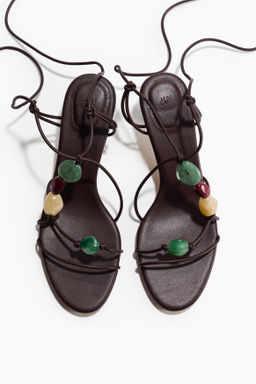 Sandalias de tiras con tac?n kitten
