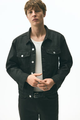 Cazadora trucker en denim revestido - H&m фото 8