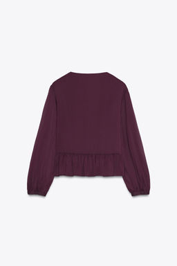 RUFFLED BLOUSE - Zara фото 7