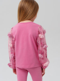 32522208 Джемпер для девочек (футболка с дл рук)