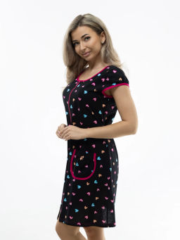 Халат женский, цвет черный