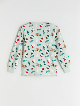 Bisiklet Yaka Y?lba?? Temal? Erkek ?ocuk Pijama ?st