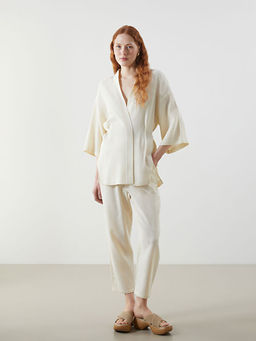 ?al Yaka Oversize Kad?n Kimono