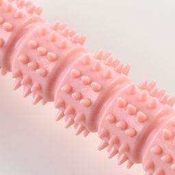 Игрушка для собак Палка, TPR, массажная, 14,2 х 5,2 см, розовая - Пижон фото 4