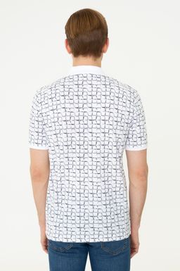 U. S. Polo Assn Мужская темно-синяя футболка с воротником-поло - U.s. polo assn фото 4