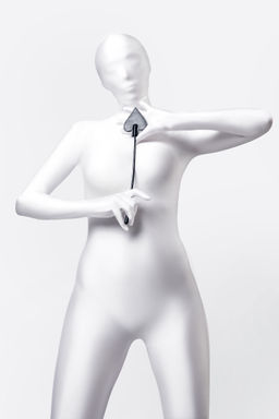 Стек Anonymo #0007, PU кожа, черный, 36 см - Toyfa фото 3