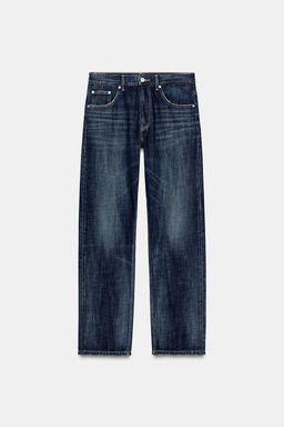 TRF LOW-RISE BAGGY TAPERED JEANS - Zara фото 14