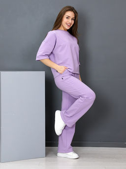 Костюм Женский из футера (2 нитка) цвет Лиловый - Амавес-текстиль фото 5