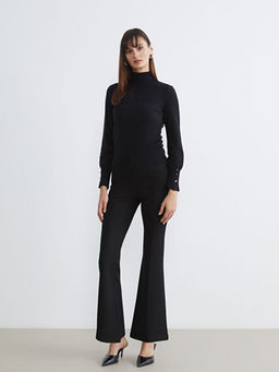 Bal?k?? Yaka Kad?n Triko Kazak