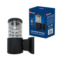 UUL-S11A 60W/E27 IP65 BLACK Светильник уличный, под лампу Е27. Архитектурный накладной. Корпус черный. TM Uniel. - Volpe фото 3