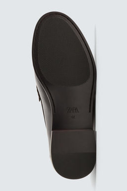 LEATHER PENNY LOAFERS - Zara фото 11