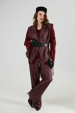 Костюм NIKVA н1031-1 бордо  фото 3