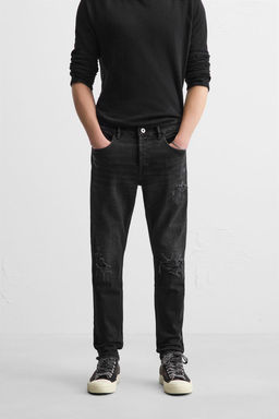 RIPPED SKINNY FIT JEANS - Zara фото 32