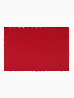 Скатерть Доляна, однотонная, 140?100 см, красная, 140 г/м?, 100% п/э
