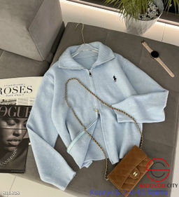 Женский свитер на молнии с высоким воротником - Bruno фото 5