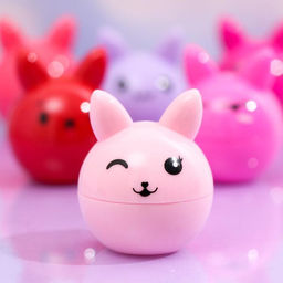 Цена за 24 шт. Бальзам для губ Мяу эмоции, микс цветов и ароматов