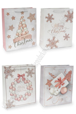 Пакет Новогодний 26*32*10 см (12 шт) SF-7569, микс №1