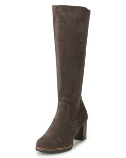 Marcotozzi Сапоги из стрейчевого текстиля р.38 сер0-корич