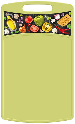Цена за 2 шт. Доска разделочная "Бергамо" прямоугольная 260x155x3,5мм (салатовый) 221148020/04