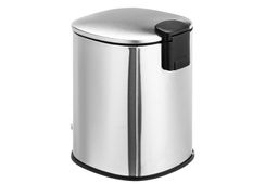 Контейнер для мусора 3 л 21,5*17*23,5 см с педалью + ведро, серебро - Elan gallery фото 5