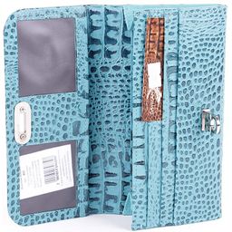 Портмоне женское Cayman-403к н/к, 2 отд, 10 карм, бирюза КЛ (97) 118888  фото 3