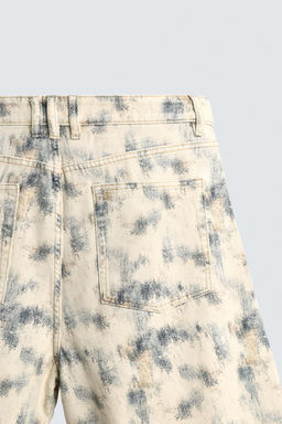 BERMUDA RELAXED FIT ESTAMPADO ABSTRACTO / Estampado - Zara фото 9